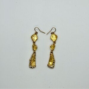 Elegant Gold Dangle Earrings